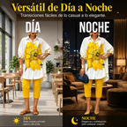 Hortencia™ Conjunto Floral de Dos Piezas para Mujer con Top Oversize y Pantalón Cropped