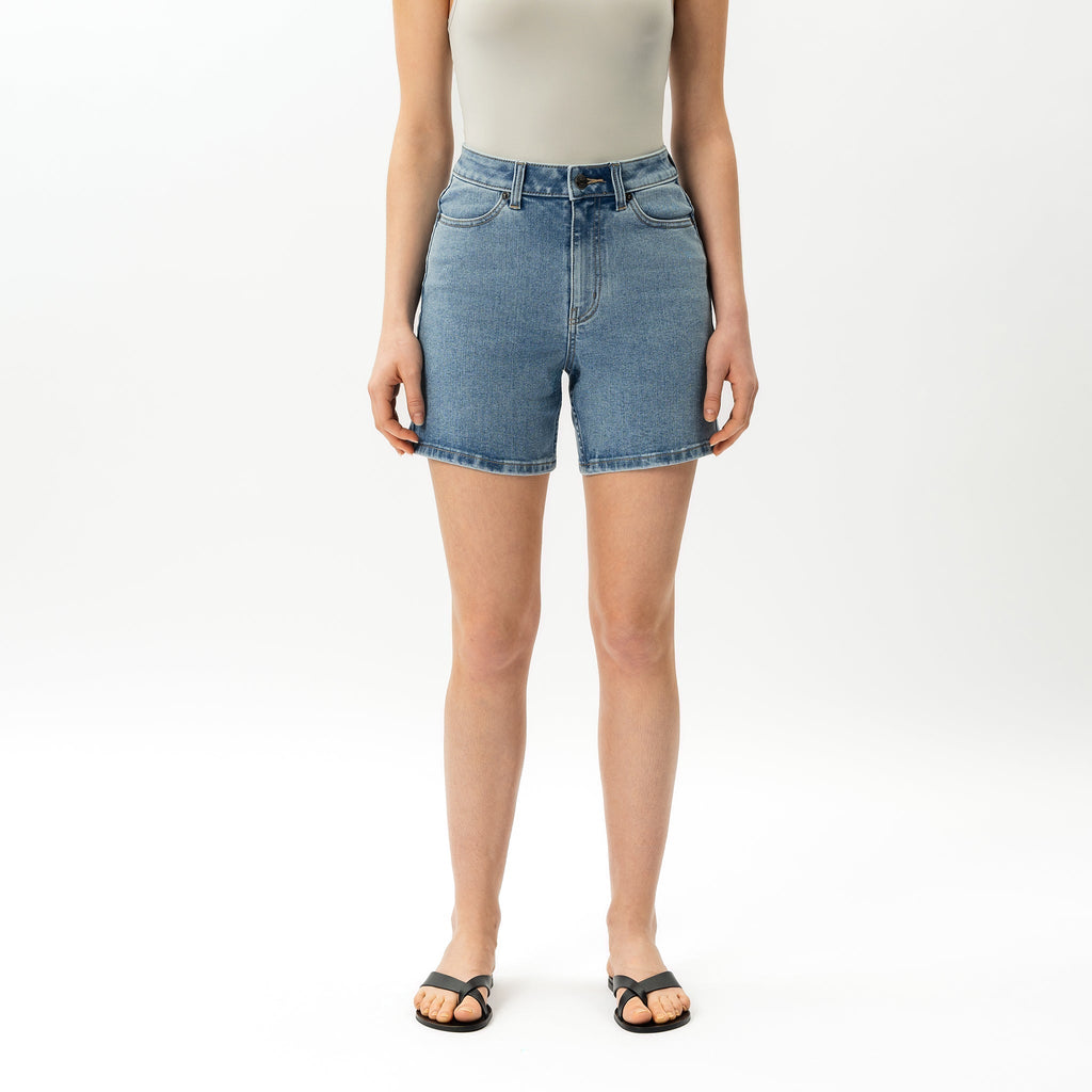 Graciela™ Shorts de Mezclilla con Talle Alto y Stretch para Mujer