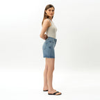 Graciela™ Shorts de Mezclilla con Talle Alto y Stretch para Mujer