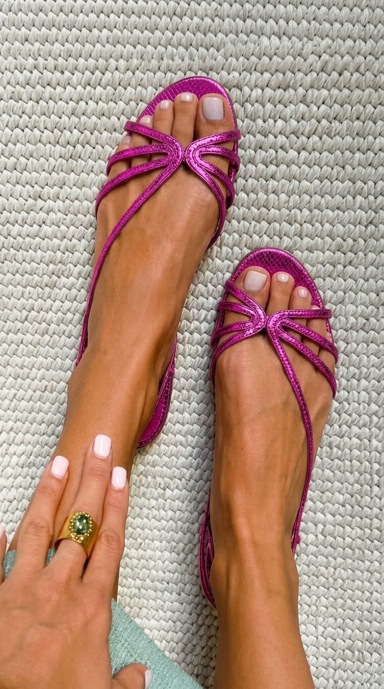 Domitiliana | Sandalias Doradas Elegancia de Verano