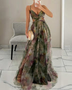 Coatzacoalcos™ Vestido Largo Floral de Chifón – Corte Favorecedor