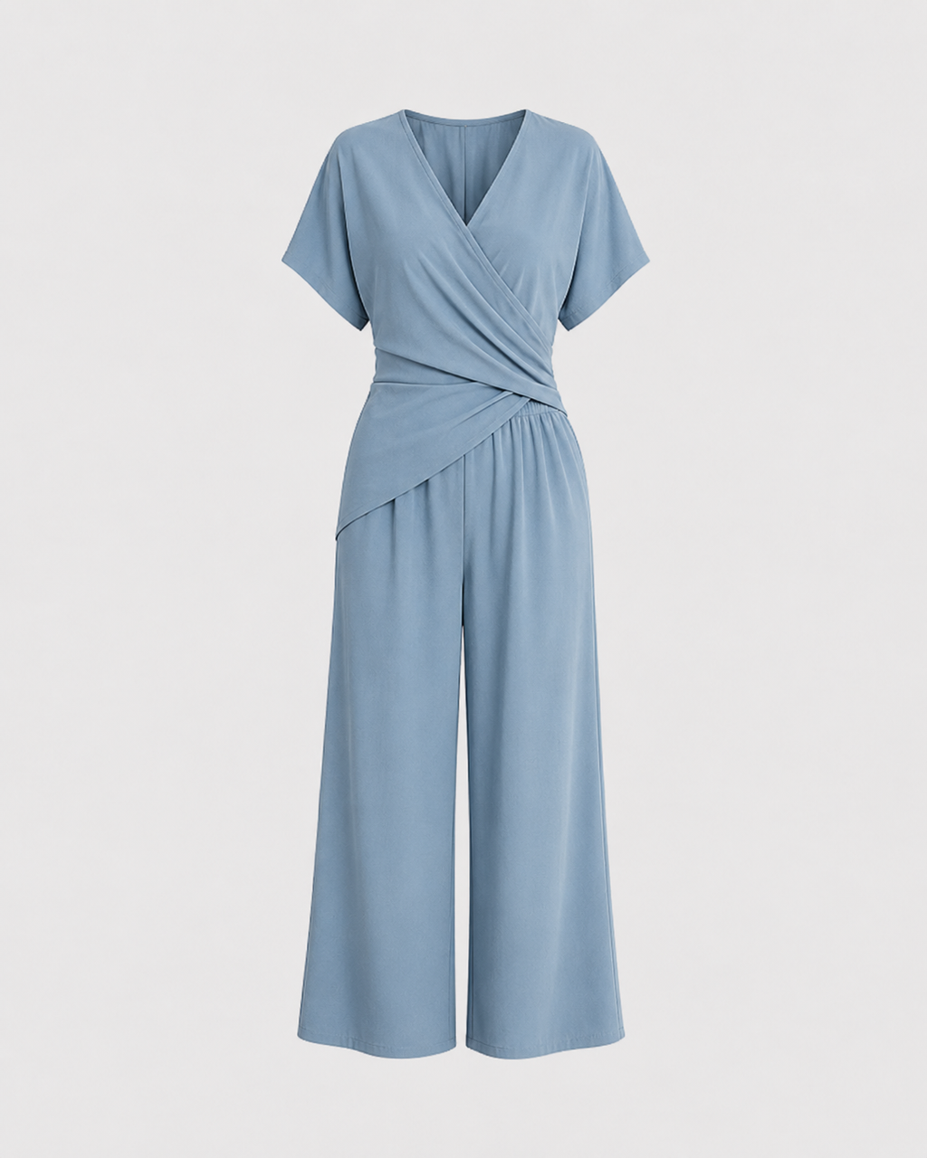 Conjunto Elegante Citlalli de Dos Piezas con Top Cruzado