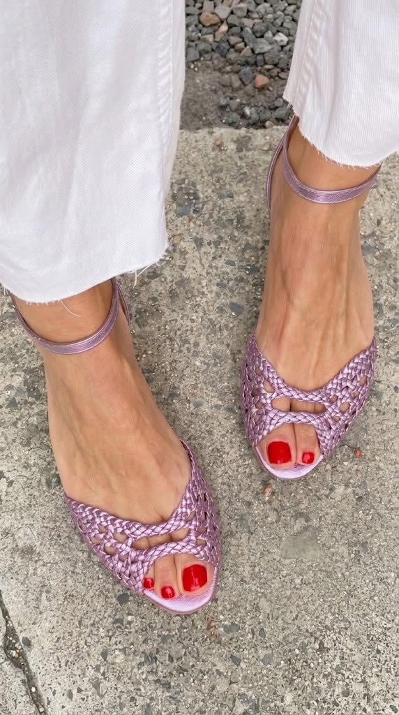 Juanita | Sandalias Doradas Trenzadas