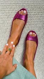Crescencia | Sandalias Doradas Chic y Cómodas