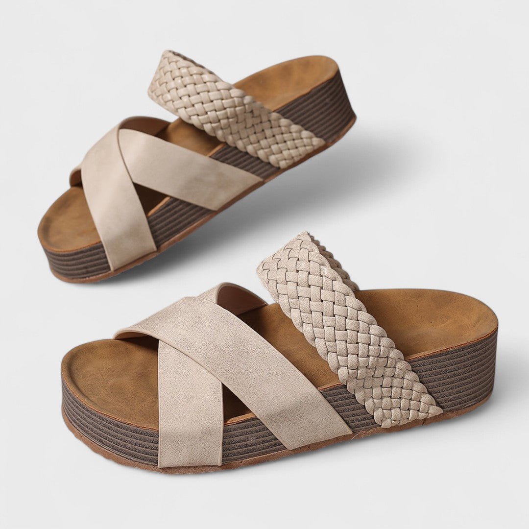 Rosaisela™ Sandalias Ortopédicas de Piel