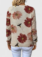 Abril™ Suéter Elegante con Estampado Floral y Mangas Aireadas