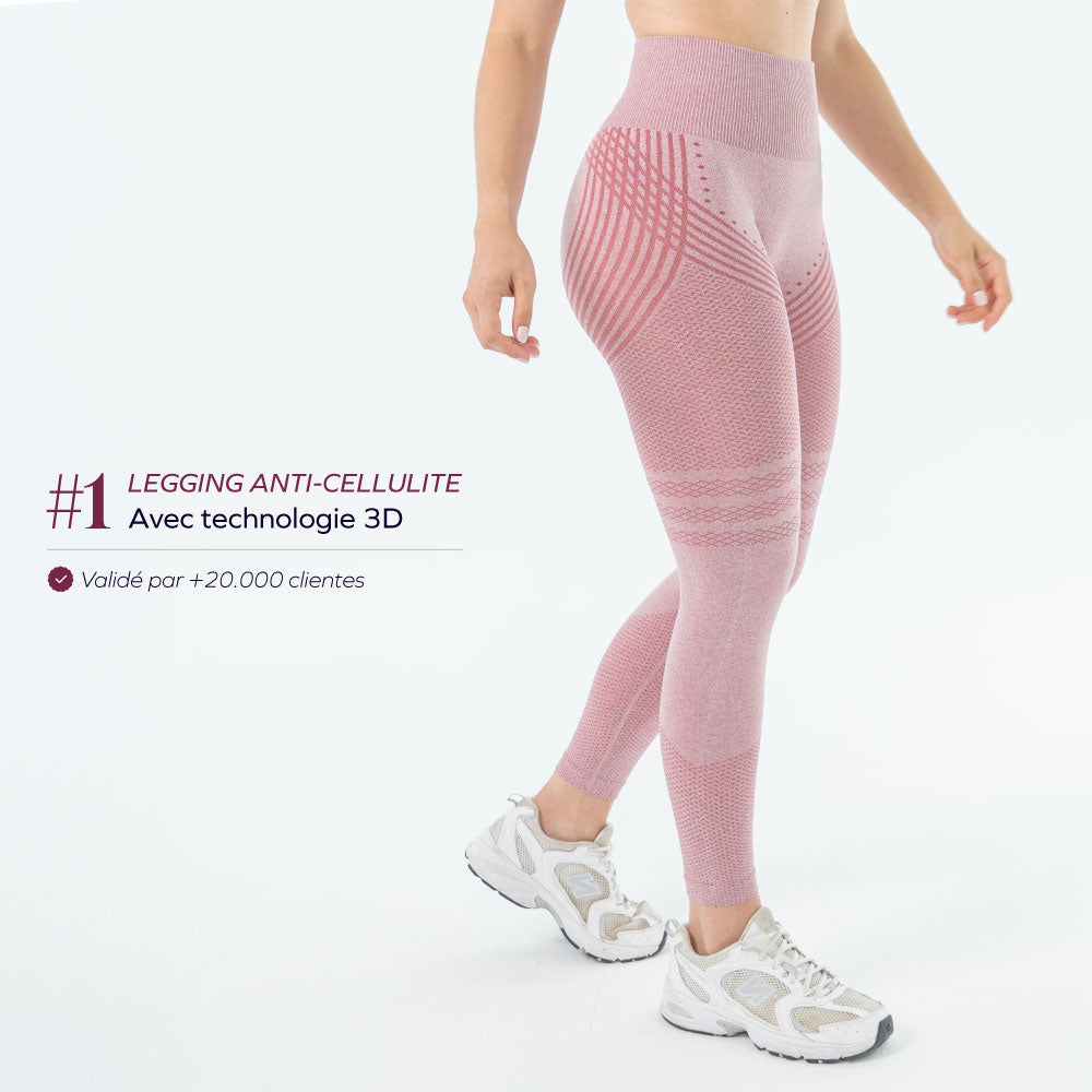 Chignahuapan™ Leggings 3D Drenantes Anticelulíticos con Compresión Suave