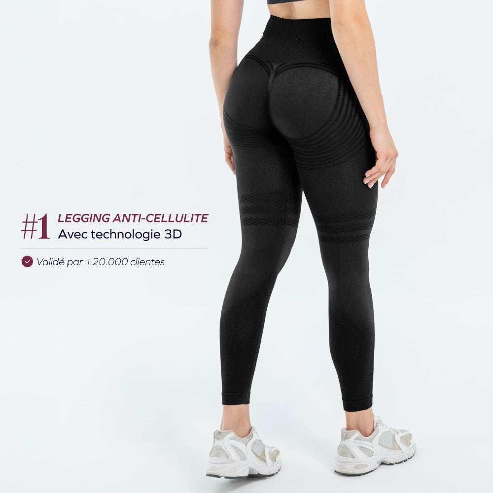 Uxmal™ Leggings 3D Drenantes Anticelulíticos, Café