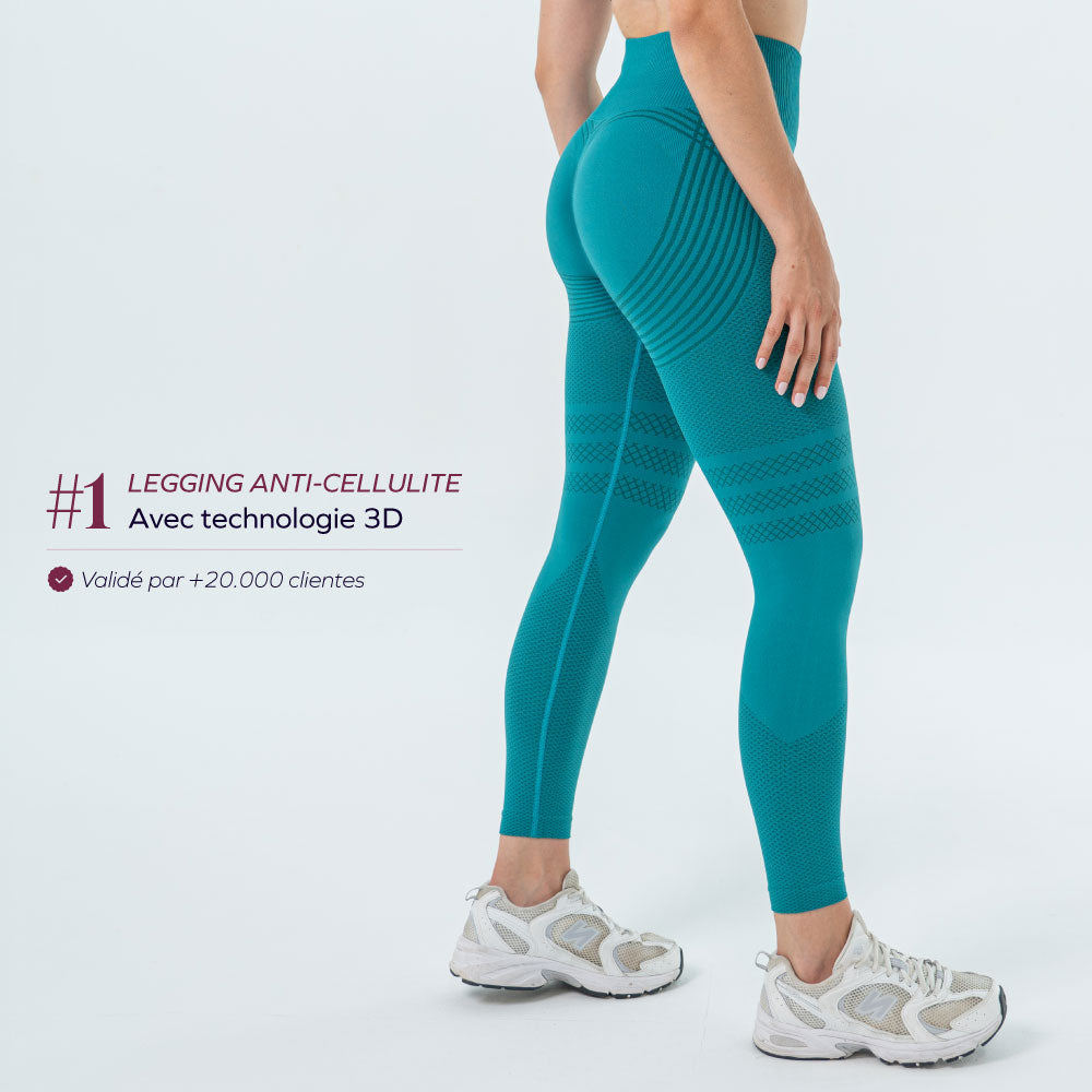Chignahuapan™ Leggings 3D Drenantes Anticelulíticos con Compresión Suave