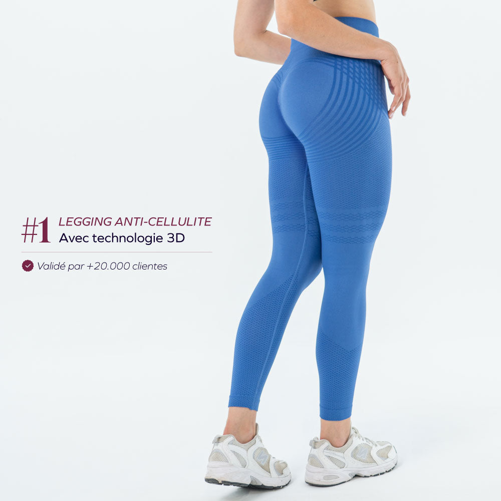 Uxmal™ Leggings 3D Drenantes Anticelulíticos, Café