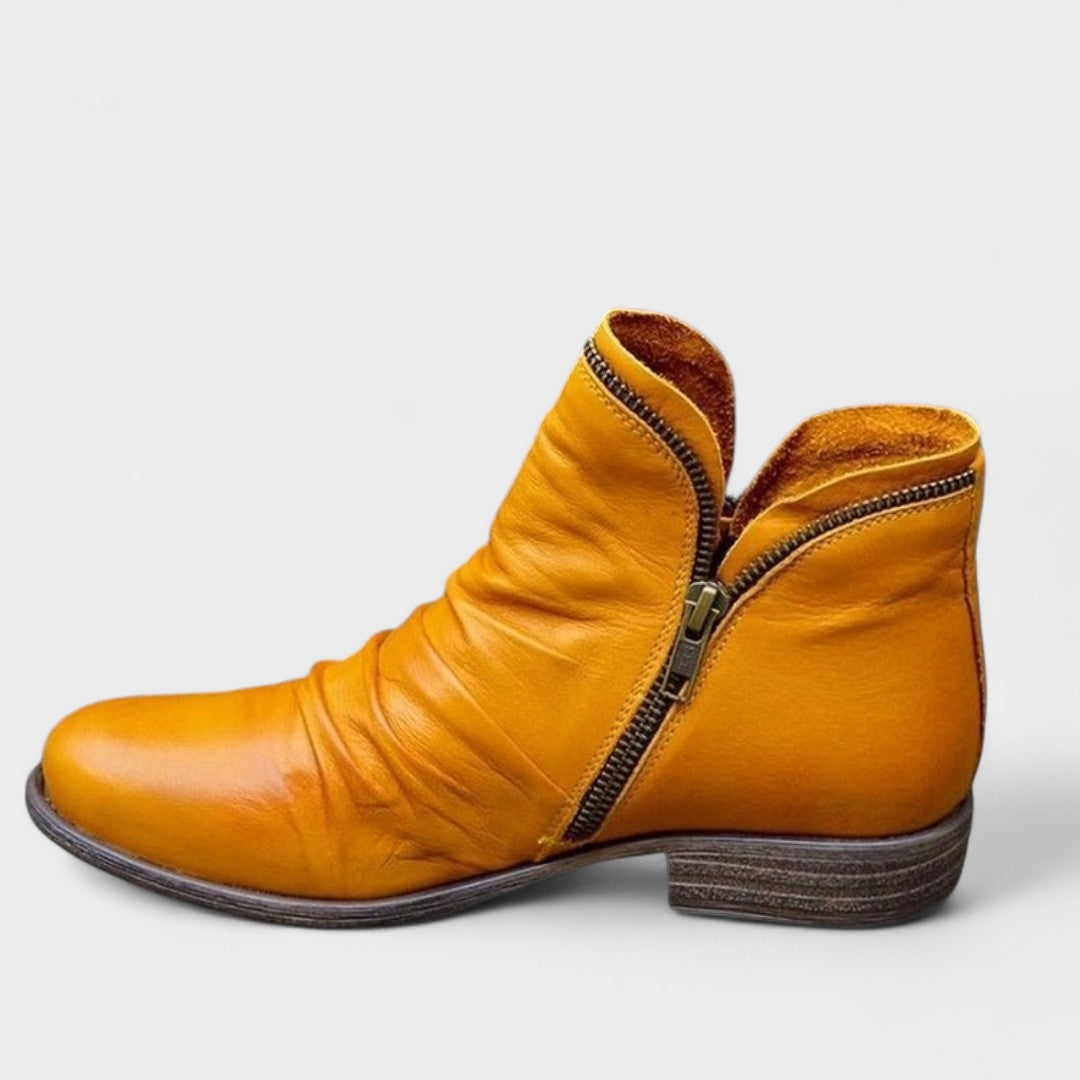 Real del Monte™ Botas Ortopédicas de Piel Ecológica para Mujer – Tacón de 4 cm