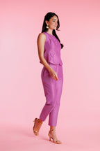Roselia™ Pantalón de Vestir Shantung de Talle Alto para Mujer