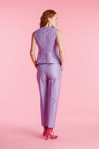 Roselia™ Pantalón de Vestir Shantung de Talle Alto para Mujer