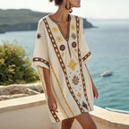 Yaquelin™ Vestido Largo de Playa Elegante con Escote en V