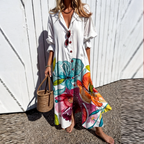 Mérida™ Vestido Boho de Primavera/Verano en Algodón y Viscosa