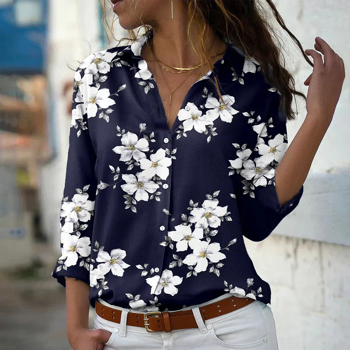 Blusa Estampada Elegante para Mujer – Corte Femenino