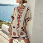 Yaquelin™ Vestido Largo de Playa Elegante con Escote en V