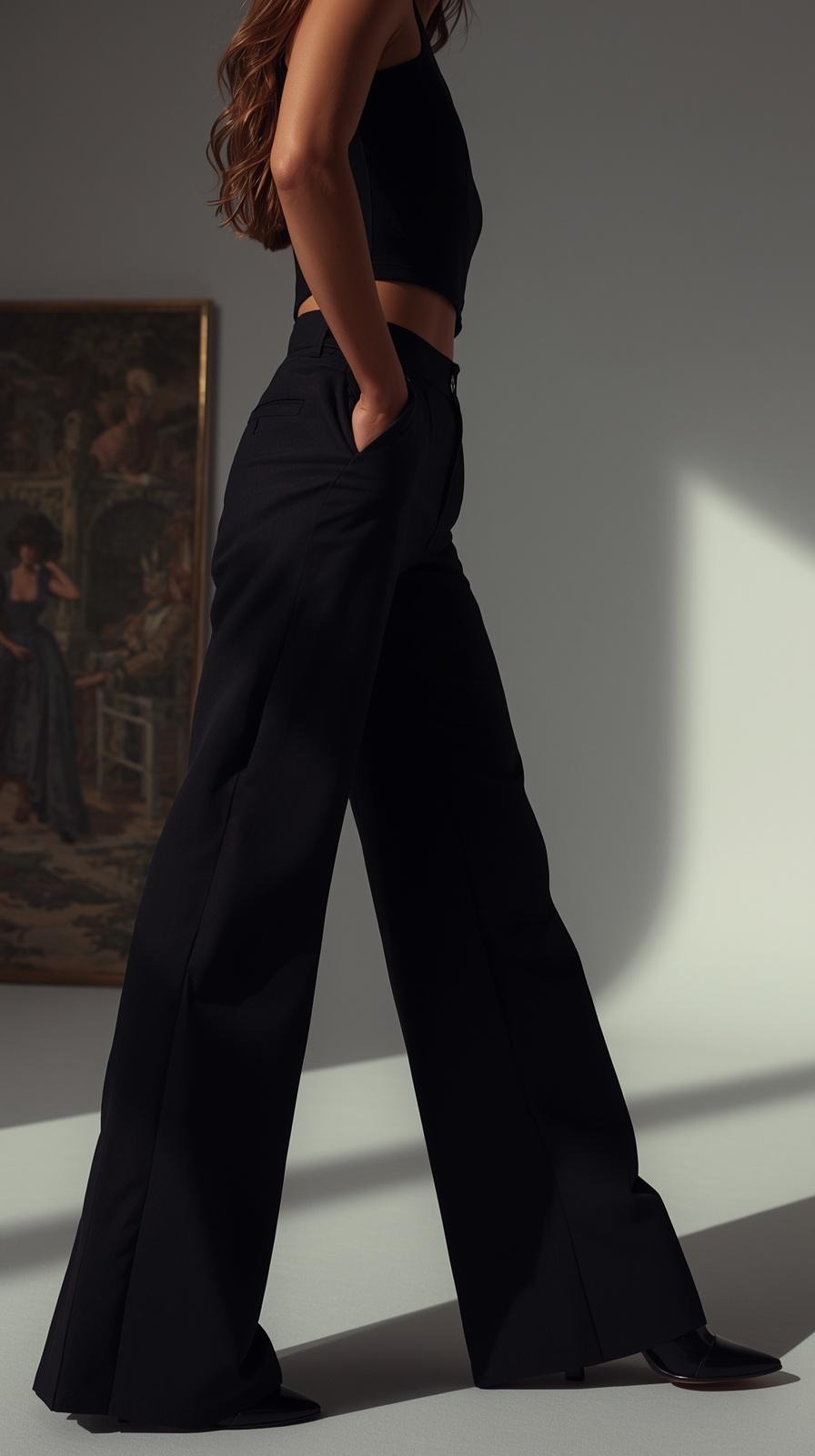 Adalí™ Pantalón Moldeador de Talle Alto y Pierna Ancha para Mujer