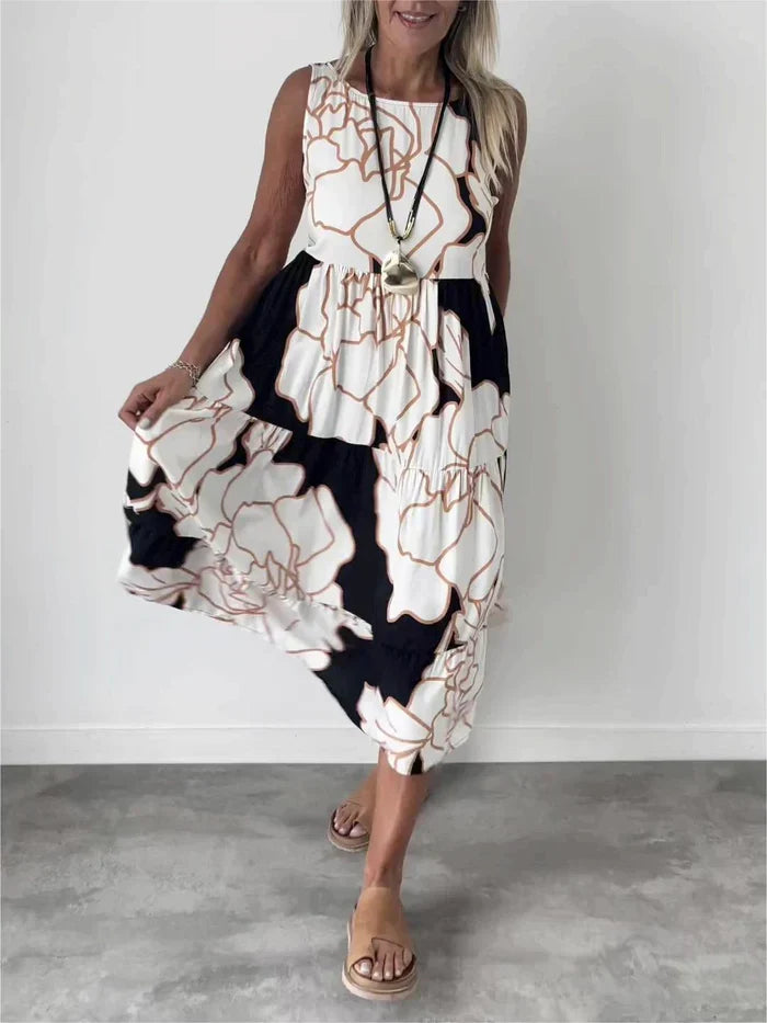 Reyna™ Vestido Floral Cómodo y Elegante para Mujer