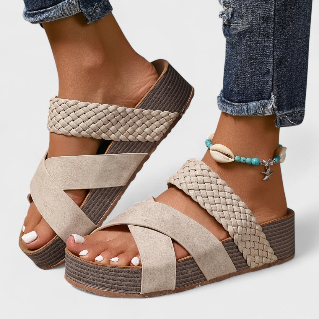 Rosaisela™ Sandalias Ortopédicas de Piel
