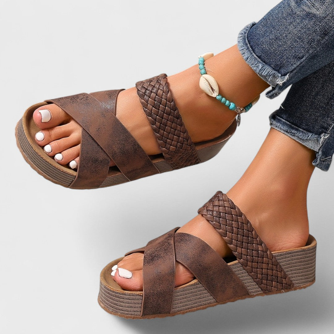 Rosaisela™ Sandalias Ortopédicas de Piel