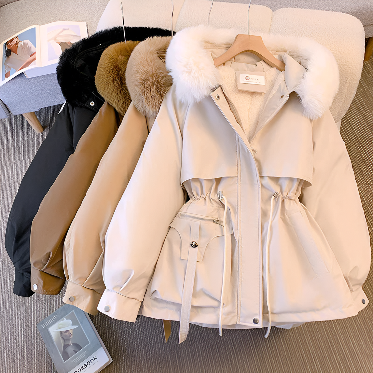 Aurelia™ Abrigo de Invierno Elegante y Acolchado, Duradero