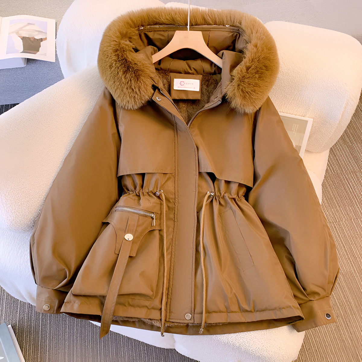 Aurelia™ Abrigo de Invierno Elegante y Acolchado, Duradero