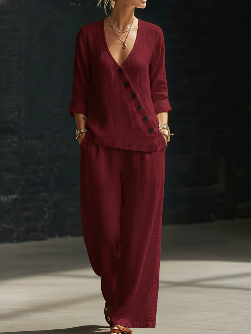 Conjunto Josefa Básico Femenino, Cómodo y Elegante para el Diario
