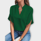 Brenda™ Blusa de Verano Elegante con Cuello en V Suelto