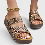 Rosaisela™ Sandalias Ortopédicas de Piel