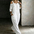 Milena™ Jumpsuit de Pierna Ancha con Bolsillos