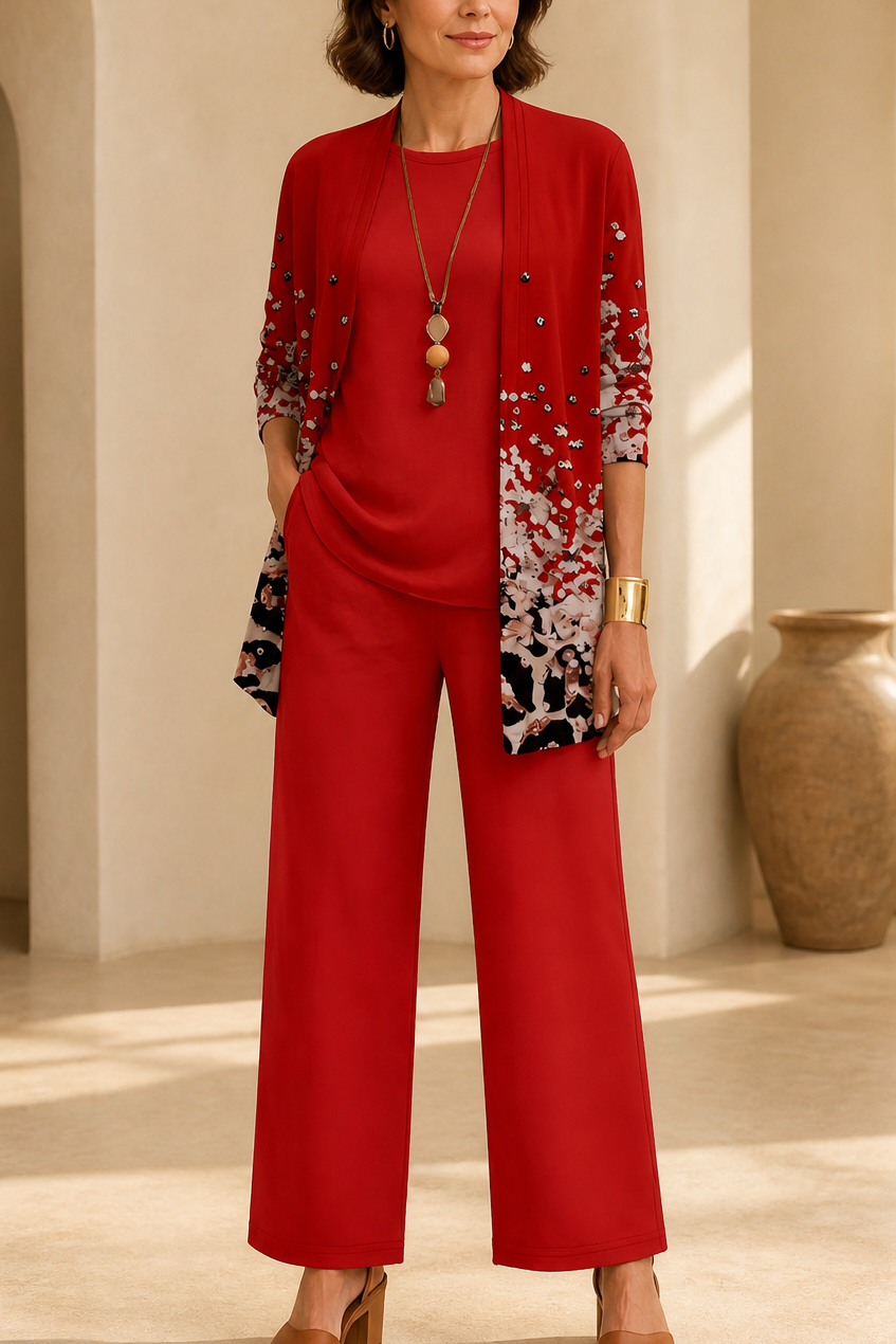 Jennifer | Conjunto de Tres Piezas Elegancia Clásica