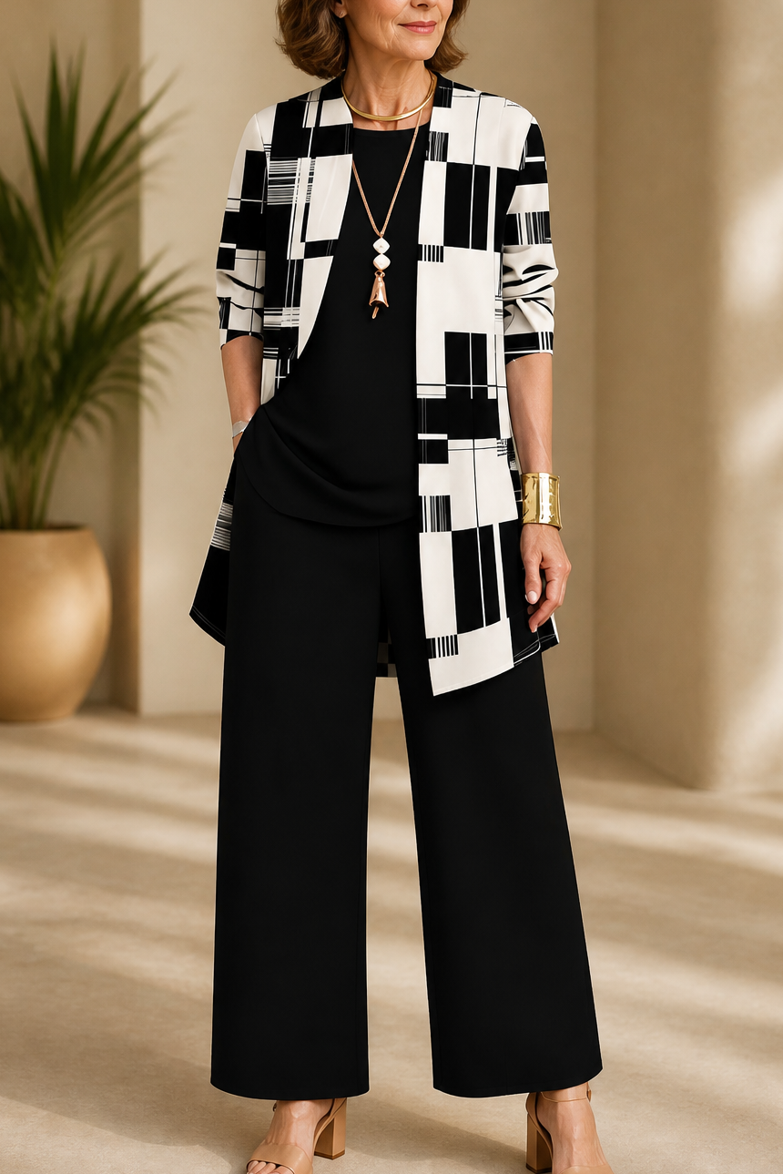 Jennifer | Conjunto de Tres Piezas Elegancia Clásica